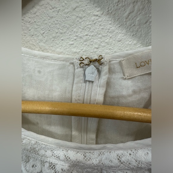 LoveShackFancy BNWT Jullian Mini Dress in White Broderie Anglaise- Size US 4 - Picture 15 of 16